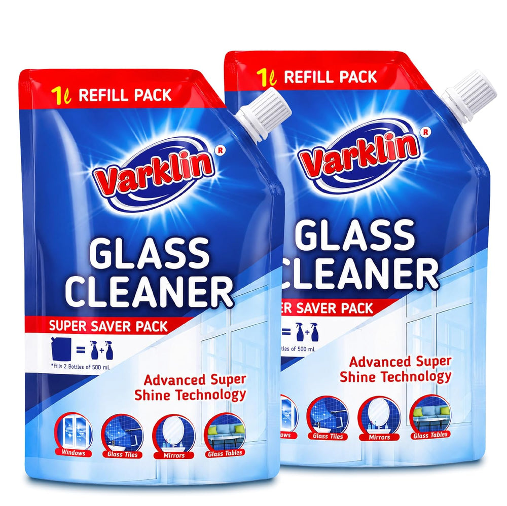Varklin Glass and Surface Cleaner 2Ltr Refill | All-Purpose Glass Cleaner for Car, Kitchen, and Household Surfaces | Streak-Free Shine | Powerful Multi...