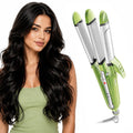 VGR 4-in-1 Hair Styler - Hair Straightener, Curler, Crimper, and Waving Tool with Ceramic Coating Plates & Adjustable Heat Settings | Uniform Heat Technology | 2-Year Warranty (V-569, Green)