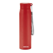 MILTON Handy 850 Stainless Steel Sipper Water Bottle 780 ml, Single Walled, ISI Certified I Leak Proof Lid, Rust Proof I For School, Office, Gym I Red