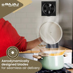 Bajaj AirOut 200 MM 4 Star Dom Exhaust Fan | Back Shutter | 100% Copper Motor | Auto Thermal Protector | Aerodynamaically Designed Blade【Black】