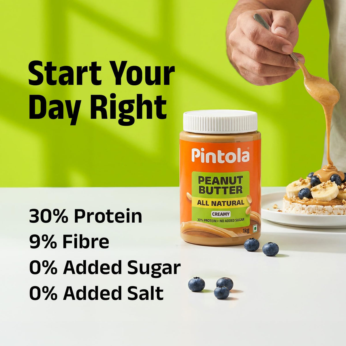 Pintola All Natural Peanut Butter Creamy 1kg