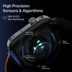 boAt Chrome Endeavour, Premium Metal Body, 1.96”(4.97cm) AMOLED Display,AI Coach Health Insights,Advanced S1 Processor,HRV,VO2 Max,Auto Watchface Refresh, Smart Watch for Men & Women (Fusion Blue)