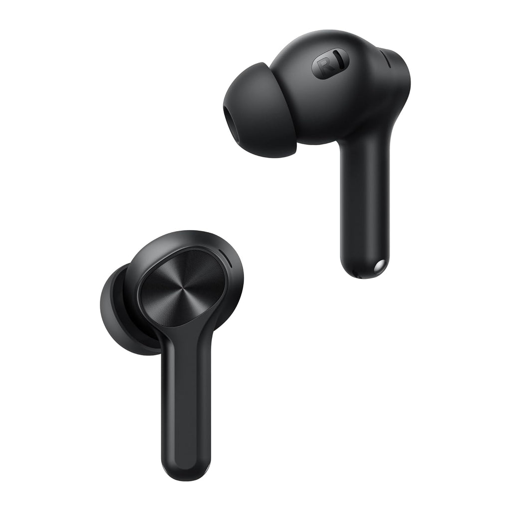 realme Buds T200x True Wireless Earbuds with 12.4mm Dynamic Bass Drivers, 25 dB ANC, Quad Mic, 45ms Latency, Upto 48 Hrs Playback, Fast Charge, IP55 Rated, BT 5.4 (Pure Black)