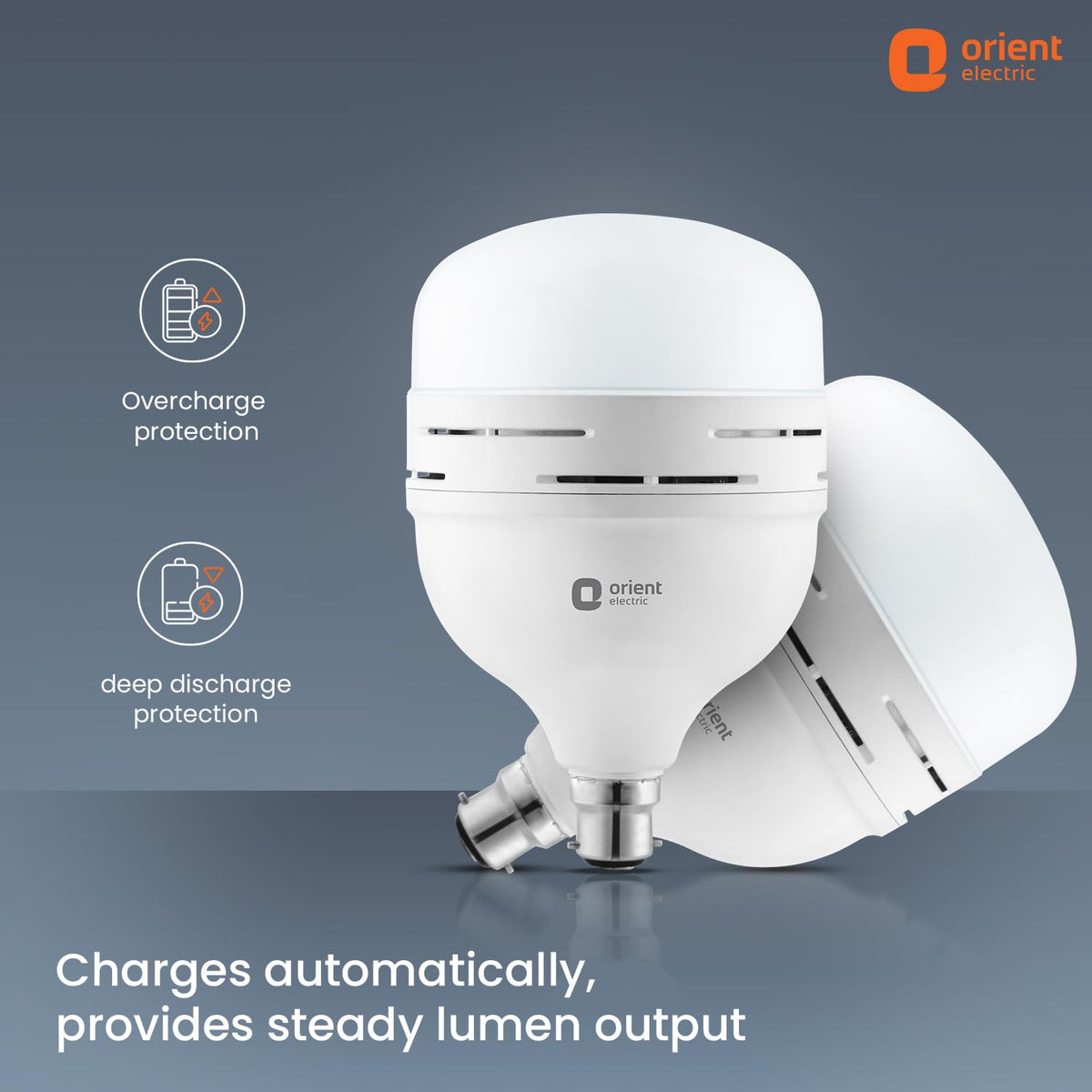 Orient Electric 30 W Emergency Inverter Rechargeable LED Bulb | Cool Day Light (6500K) | Energy Efficient | 4 Hour Battery Backup | Pack of 1