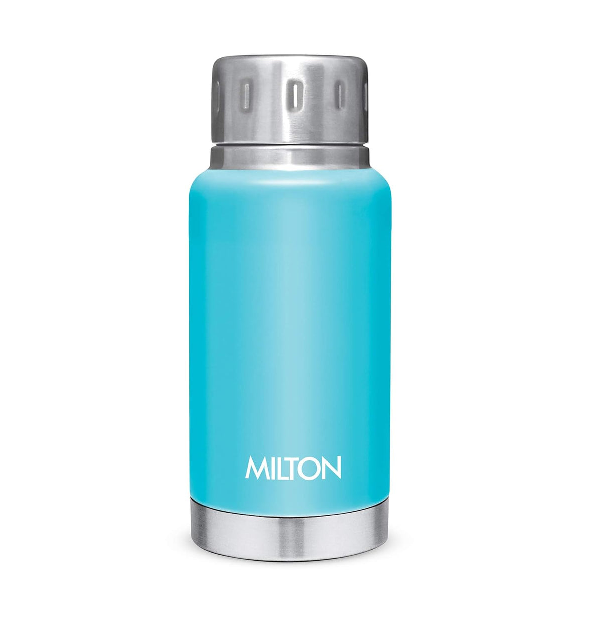 Milton Elfin 160 Thermosteel Water Bottle 160 ml, 24 Hr Hot and Cold I Leak Proof Lid, ISI Certified I Vacuum Insulated I for Office, Gym, School I Light Blue