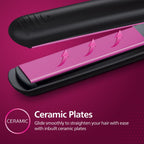 Philips India's No.1 Hair Styling Brand Selfie Hair Straightener, Minimized Heat Damage,SilkPro Care, Ceramic Plates,Smooth Shiny Straight Hair, 210°C Temp, Salon like Result | For Indian Hair, HP8302