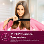 Philips India's No.1 Hair Styling Brand Selfie Hair Straightener, Minimized Heat Damage,SilkPro Care, Ceramic Plates,Smooth Shiny Straight Hair, 210°C Temp, Salon like Result | For Indian Hair, HP8302