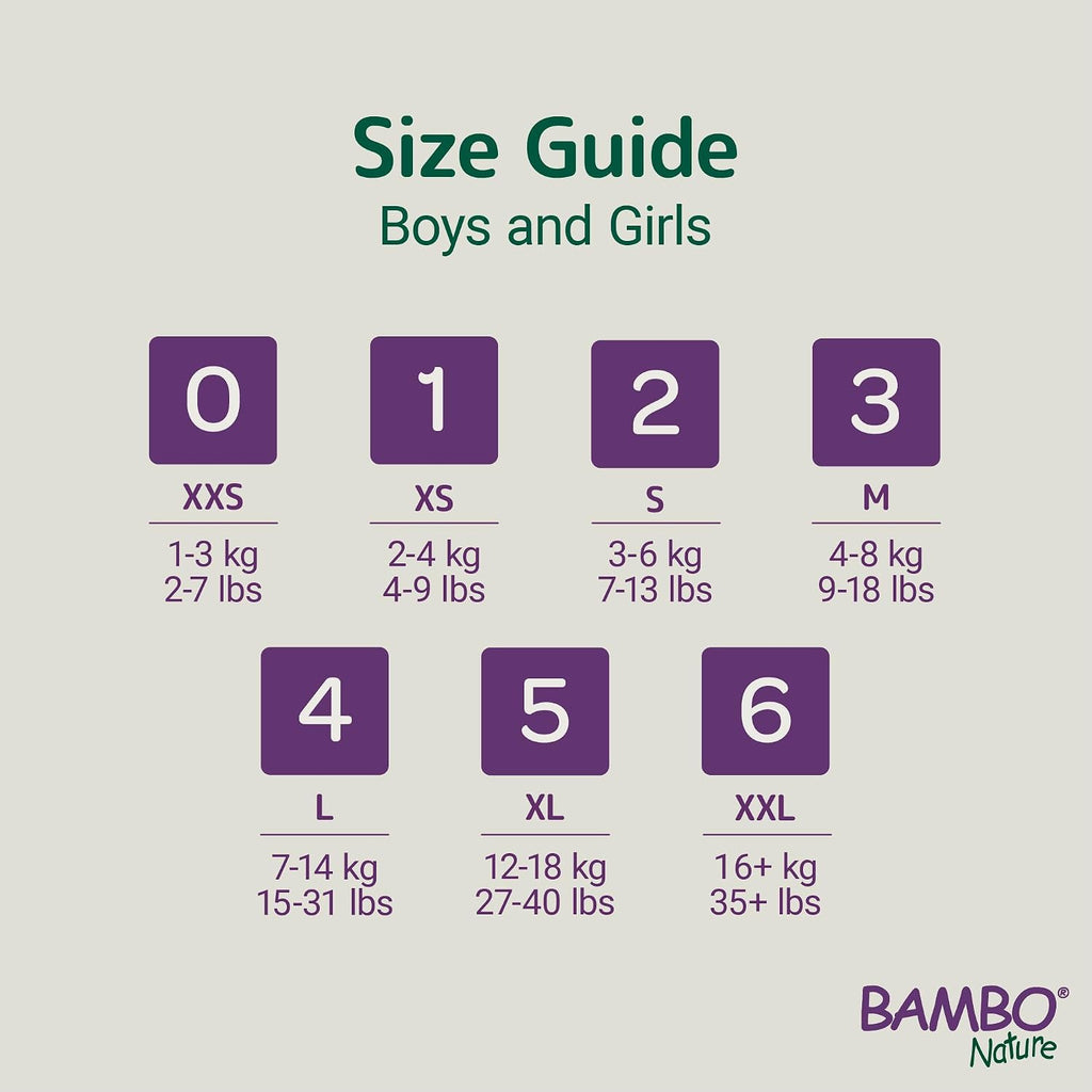 Bambo Nature Premium Baby Tape Diapers for Baby Large Size (7-14 Kgs), Super Absorbent, Breathable, Extra Soft, Dermatologically Tested, Hypoallergenic Nappies With Wetness Indicator, 48 Count