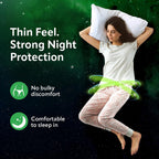 Evereve Ultra-Thin Nights Sanitary Pads for Women, XXL+ 360mm, 60% Longer & Wider Back, Soft & Breathable, Rash-Free Comfort, 2X Faster Absorption, Dry Feel Protection, Heavy Flow Night Use, Pack of 22x2
