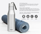 MILTON Super 1000 Stainless Steel Water Bottle 1000ml | Single Wall | Leak-Proof Lid, Rust-Free | ISI Certified | BPA-Free | For School, Office, Gym, Travel | Silver