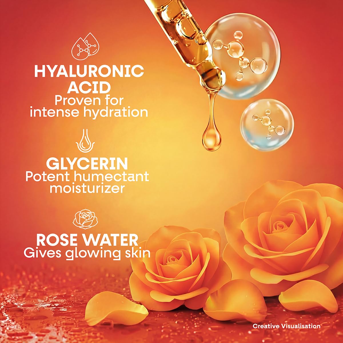 Vivel Hya Serum Hydrating Body Wash 200ml|Hyaluronic Acid, Glycerin & Rose Water|Deep Intense Daily Hydration Shower Gel|Improve Dry Rough Skin Texture |Dermat Recommended |No Paraben|For Men & Women