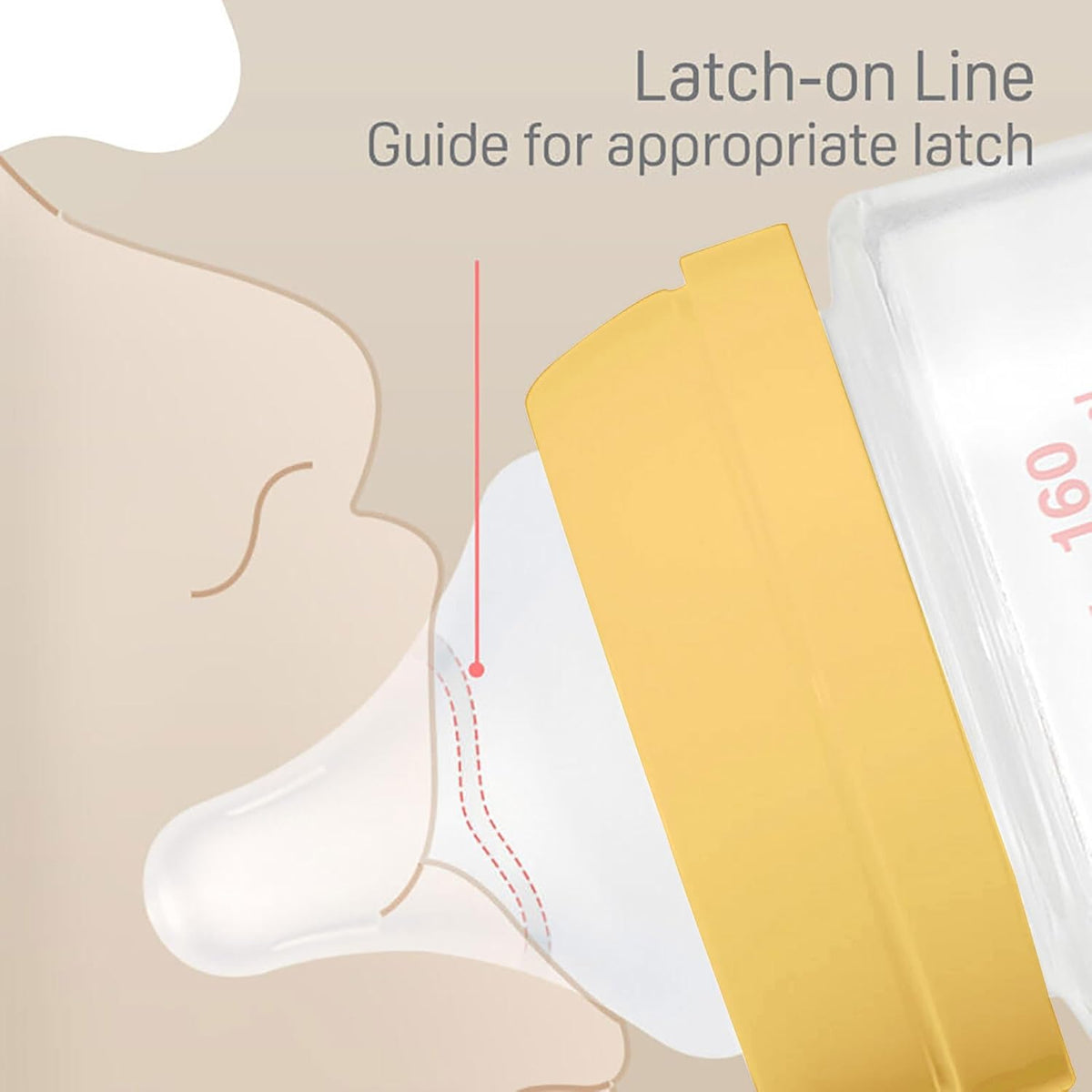 Pigeon Softlatch Baby Feeding Bottle for new Born| Japan's No.1 Brand | Wide Neck | with Anti-Colic Nipple | 3+ Month Babies | Yellow Colour | 240ml Nipple