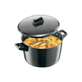 Hawkins Futura 5 Litre Cook n Serve Bowl, Hard Anodised Saucepan with Hard Anodised Lid, Sauce Pan for Cooking and Serving, Black (ACB50), Aluminium