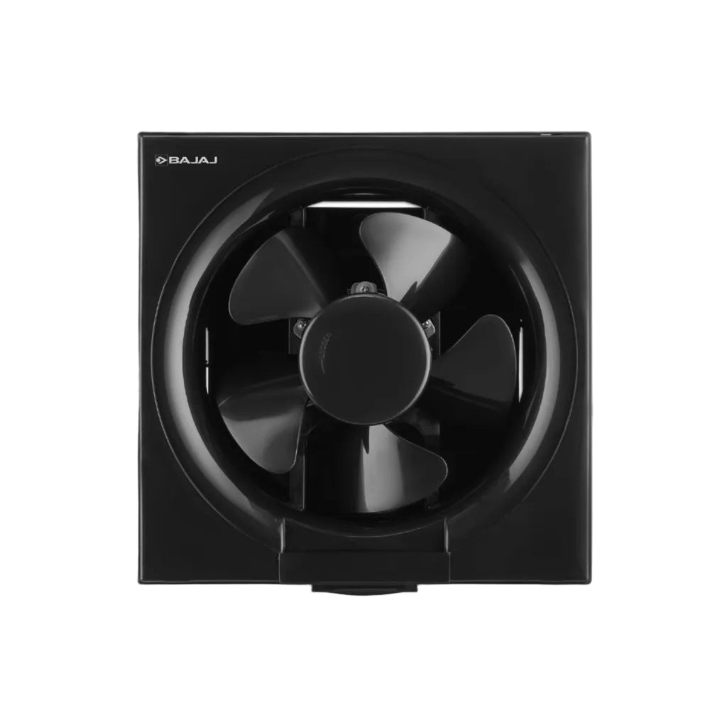 Bajaj AirOut 200 MM 4 Star Dom Exhaust Fan | Back Shutter | 100% Copper Motor | Auto Thermal Protector | Aerodynamaically Designed Blade【Black】