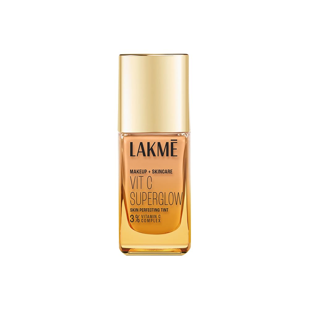 Lakme Makeup+Skincare VitC Superglow Skin Perfecting Tint Warm Natural W180 25ml