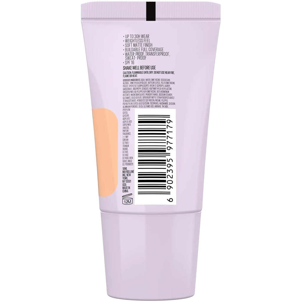 Maybelline New York Super Stay Lumi Matte Liquid Foundation, 220 | 30HR Long Lasting, Lightweight, Suitable for all Skintypes