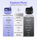 realme Buds T200 Lite Bluetooth in Ear Earbuds,4 Mic, AI ENC for Calls,48 Hours Total Playback with Fast Charging and Ultra Low Latency Gaming TWS,Google Fast Pair,with mic (Storm Grey)
