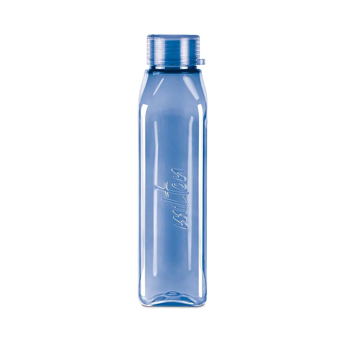 MILTON Prime 1000 Water Bottle, 1 Litre, Reusable Plastic Fridge Bottle, BPA Free and Leak Proof Bottles for Travel, Work, Pack of 1, Blue