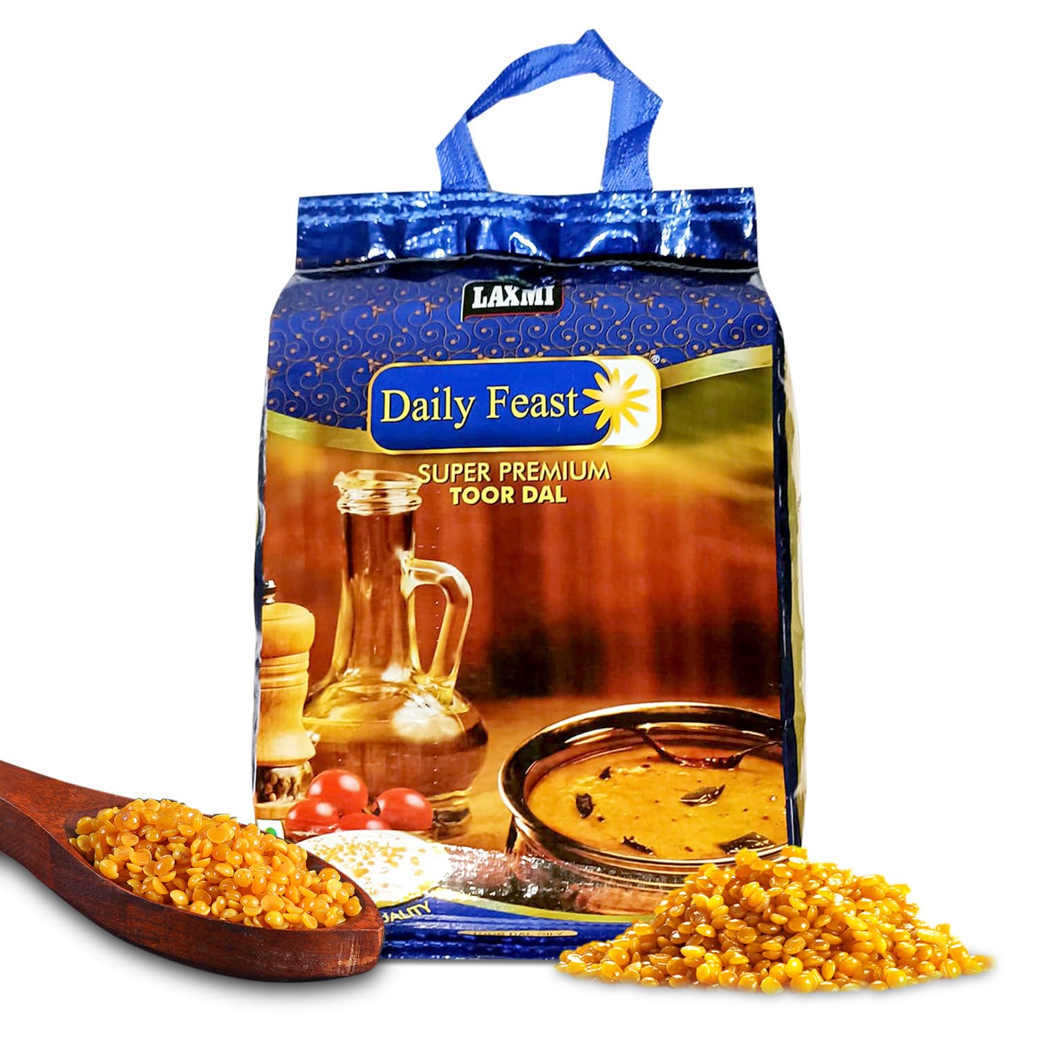 Laxmi Daily Feast 5 KG Super Premium Toor Dal Oily