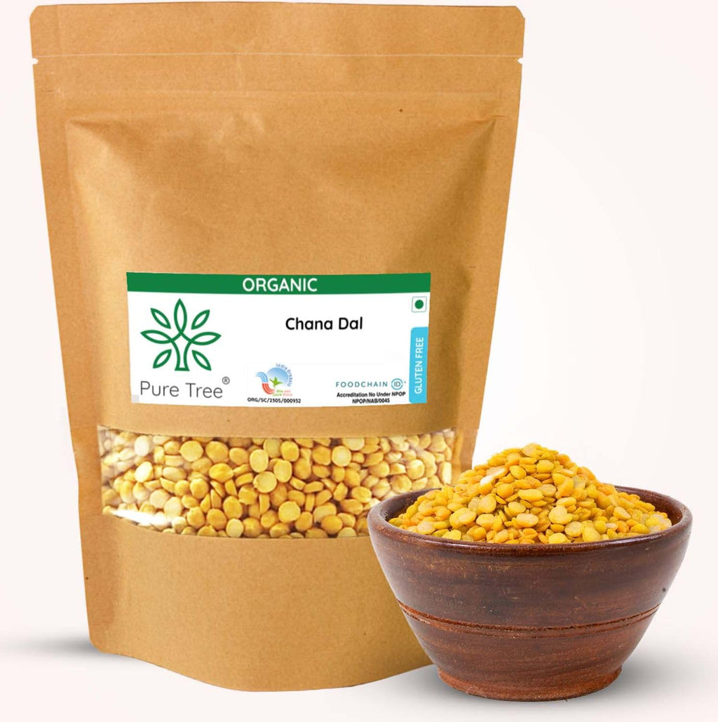 Pure Tree Certified Organic Chana Dal | 850 g