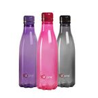 Cello Ozone Plastic Water Bottles Set of 3, 1000ml Each, Assorted | Unbreakable, BPA-Free, Food Grade | Airtight & Leakproof Lids | Pet Water Bottle For Fridge, Kitchen, Gym, Office, Travel & Gifting