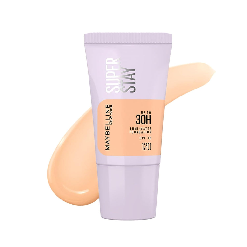 Maybelline New York Super Stay Lumi Matte Liquid Foundation, 120 | 30HR Long Lasting, Lightweight, Suitable for all skintypes