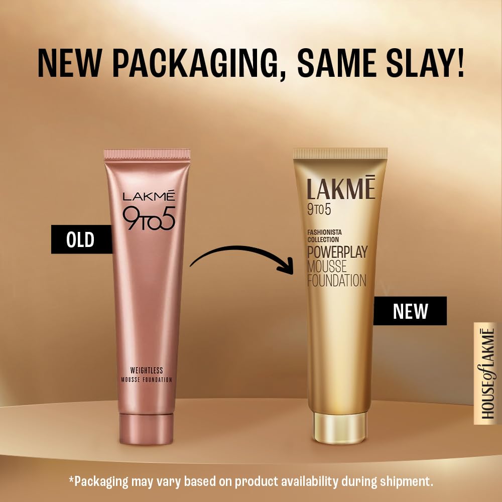 LAKMÉ 9 to 5 Weightless Mousse Foundation Mini,6 g