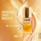 Lakme Makeup+Skincare VitC Superglow Skin Perfecting Tint Warm Sand W160 25ml