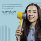 Winston Turbo X Hair Dryer 1600W for Men and Women, Compact and Fast Drying with 3 Speed/ 2 Heat Settings with Low Noise & Overheat Protection - All Hair Types