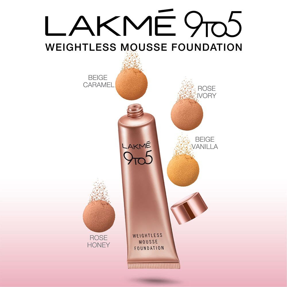 LAKMÉ 9 to 5 Weightless Mousse Foundation Mini,6 g