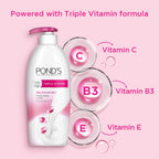 POND'S Triple Vitamin Moisturising Body Lotion 600 ml (Pack of 2)