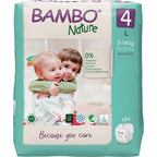 Bambo Nature Premium Baby Tape Diapers for Baby Large Size (7-14 Kgs), Super Absorbent, Breathable, Extra Soft, Dermatologically Tested Toddler Nappies, Bamboo Diaper With Wetness Indicator, 72 Count