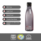 Cello Ozone Plastic Water Bottles Set of 3, 1000ml Each, Assorted | Unbreakable, BPA-Free, Food Grade | Airtight & Leakproof Lids | Pet Water Bottle For Fridge, Kitchen, Gym, Office, Travel & Gifting