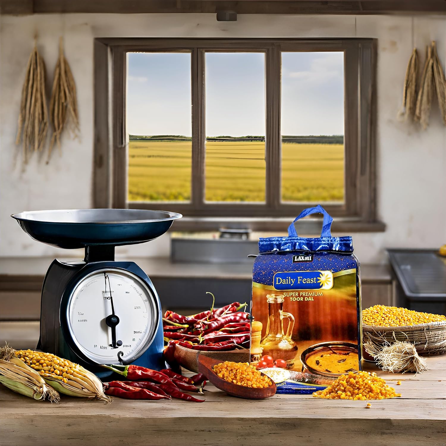 Laxmi Daily Feast 5 KG Super Premium Toor Dal Oily