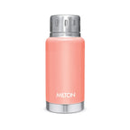 Milton Elfin 160 Thermosteel Water Bottle 160 ml, 24 Hr Hot and Cold I Leak Proof Lid, ISI Certified I Vacuum Insulated I for Office, Gym, School I Peach