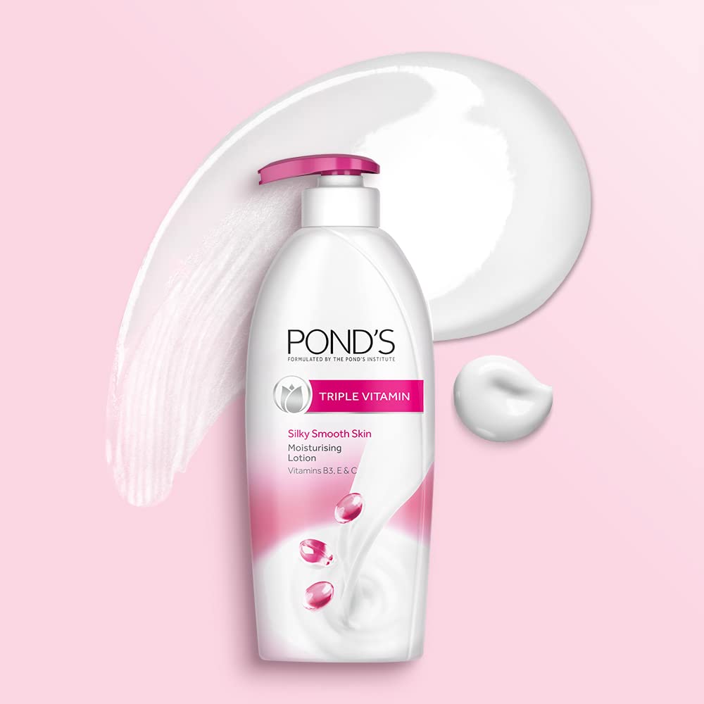 POND'S Triple Vitamin Moisturising Body Lotion 600 ml (Pack of 2)