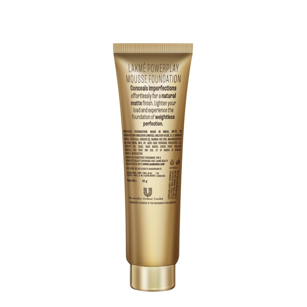 LAKMÉ 9 to 5 Weightless Mousse Foundation Mini,6 g
