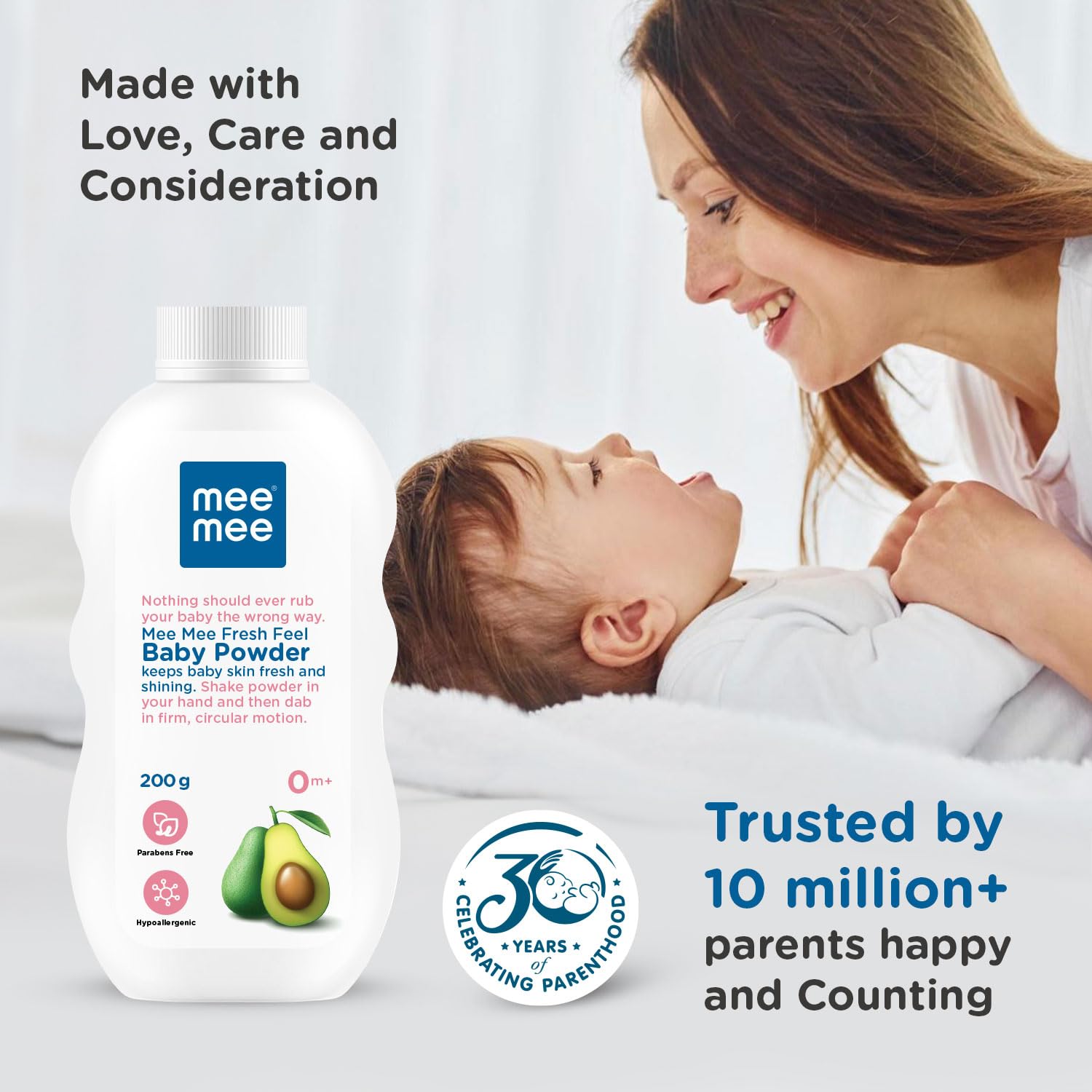 Mee Mee Infant Talcum Powder | Enriched with Avocado Oil