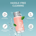 Milton Elfin 160 Thermosteel Water Bottle 160 ml, 24 Hr Hot and Cold I Leak Proof Lid, ISI Certified I Vacuum Insulated I for Office, Gym, School I Peach