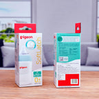 Pigeon WN3 PP Nursing Bottle 240ml with Plus Type Green Nipple Plastic Anti-Colic, Safe & Durable