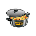 Hawkins Futura 6 Litre Cook n Serve Bowl, Hard Anodised Saucepan with Hard Anodised Lid, Sauce Pan for Cooking and Serving, Black (ACB60)