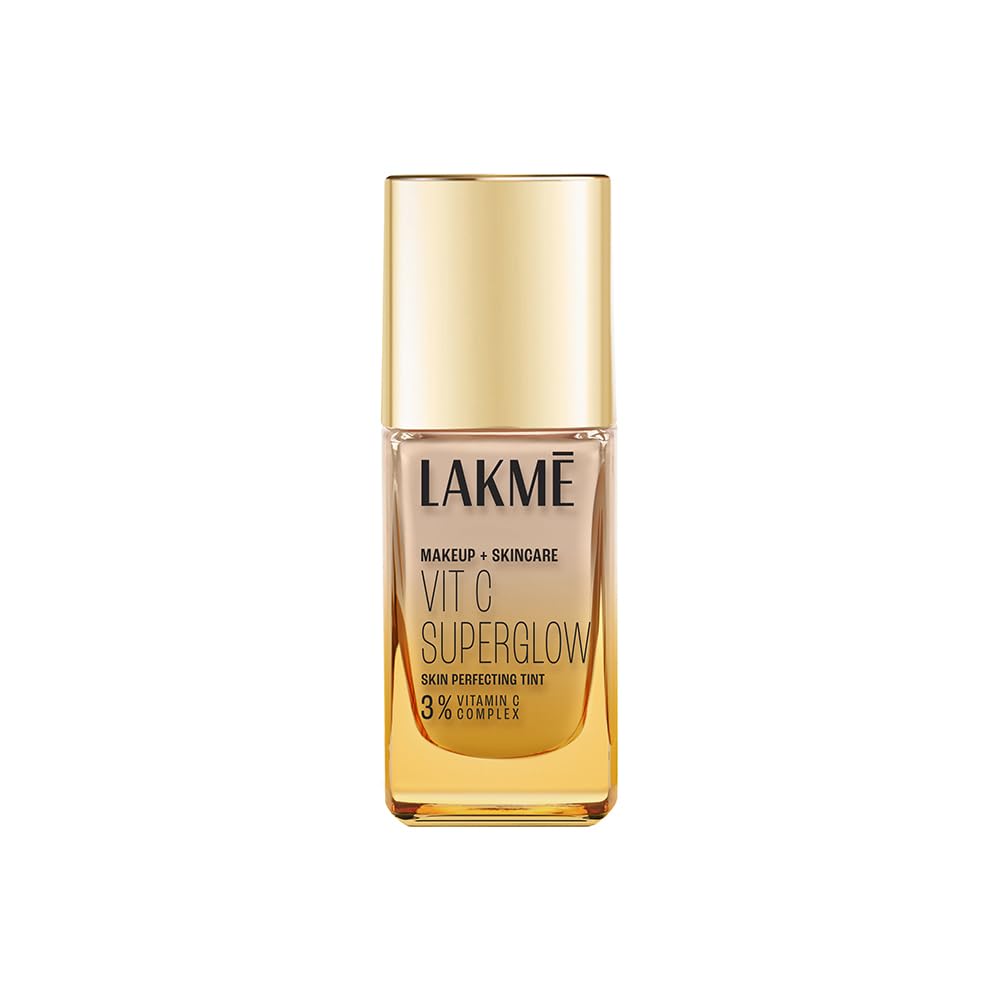 Lakme Makeup+Skincare VitC Superglow Skin Perfecting Tint Warm Sand W160 25ml