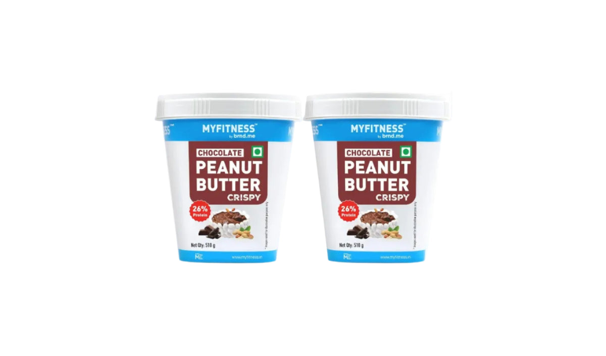 MYFITNESS Peanut Butter Chocolate Spread Crispy 1.2kg  (Pack of 2)