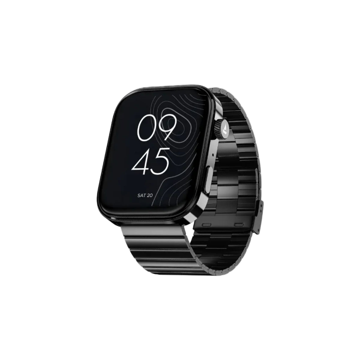 boAt Chrome Endeavour, Premium Metal Body, 1.96”(4.97cm) AMOLED Display,AI Coach Health Insights,Advanced S1 Processor,HRV,VO2 Max,Auto Watchface Refresh, Smart Watch for Men & Women (Steel Black)
