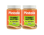 Pintola All Natural Peanut Butter Creamy 1kg(Pack of 2)