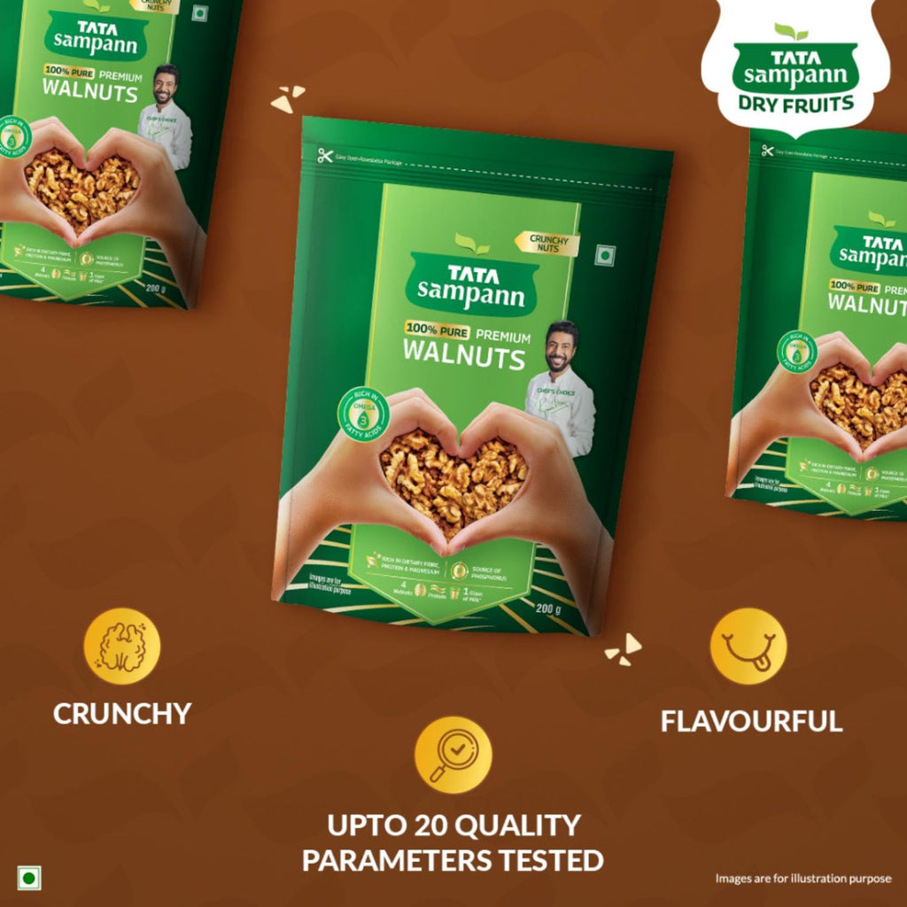 Tata Sampann Premium Walnut Kernels, 200g