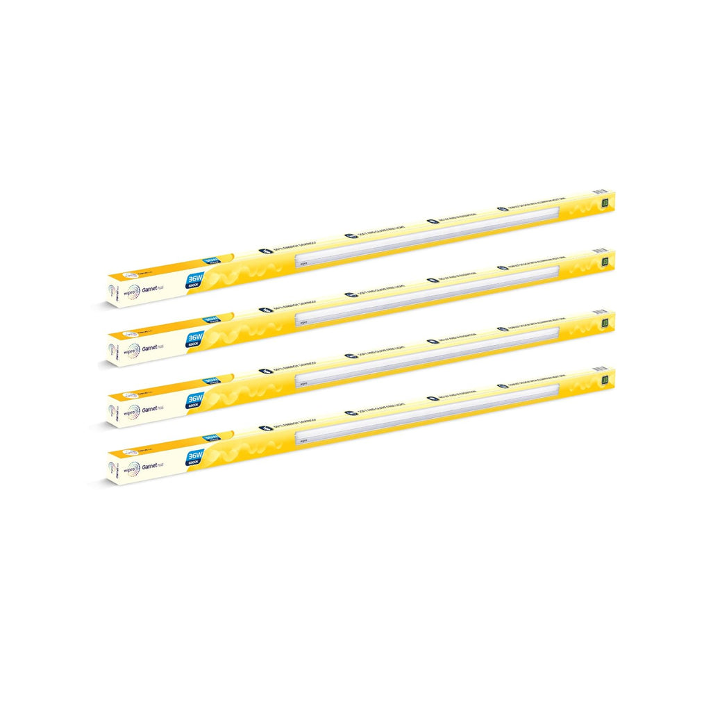 wipro Garnet Plus 36w Aluminium LED Batten, Coolwhite (pack of 4)