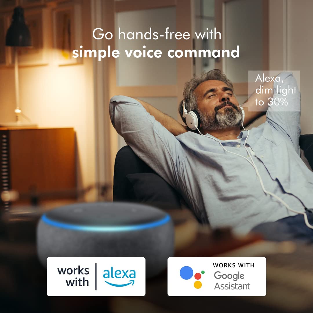 wipro Next Smart Wi-Fi 20W CCT+RGB LED Batten | 16 Million Colours | White Tunable | Dimmable |Scheduling |Scene Creation |Smart Grouping of Lights |Amazon Alexa & Google Asst. Compatible |Pack of 1