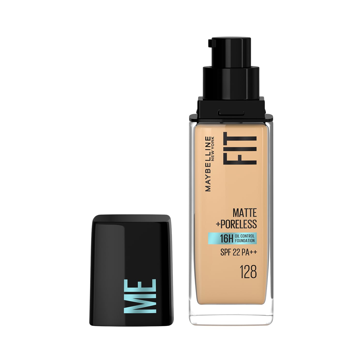 Maybelline New York Fit Me Matte + Poreless Liquid Foundation, 128 Warm