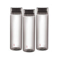 CELLO H2O Round Unbreakable Plastic Water Bottle | Lid is sealed by a silicone ring | Leak proof & break-proof |Best Usage for Office/School/College/Gym/Picnic/Home/Fridge | 1 Liter | Black, Set of 3